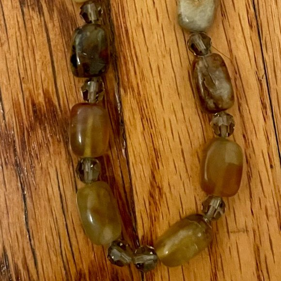 VTG KENNETH JAY LANE STONE/BEAD NECKLACE - Picture 1 of 3